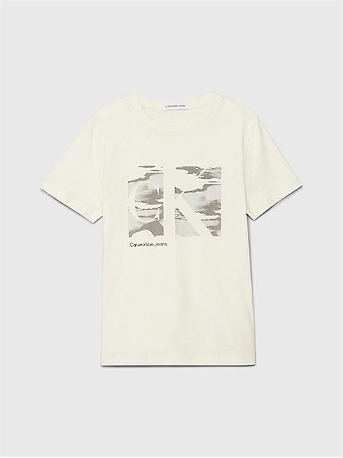 SERENITY MONOGRAM SS T-SHIRT CALVIN KLEIN JEANS | IB0IB02026T/YAN